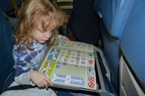 Katie brushes up on the safety procedures.